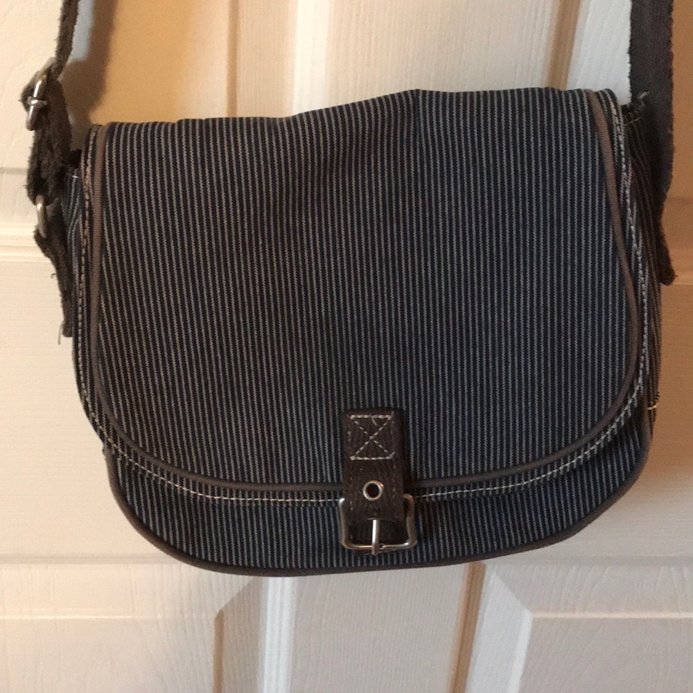 Thirty one, denim cross body purse